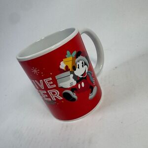 Disney Minnie Mouse Christmas Mug Red‎ Festive Cheer Holiday Coffee Cup